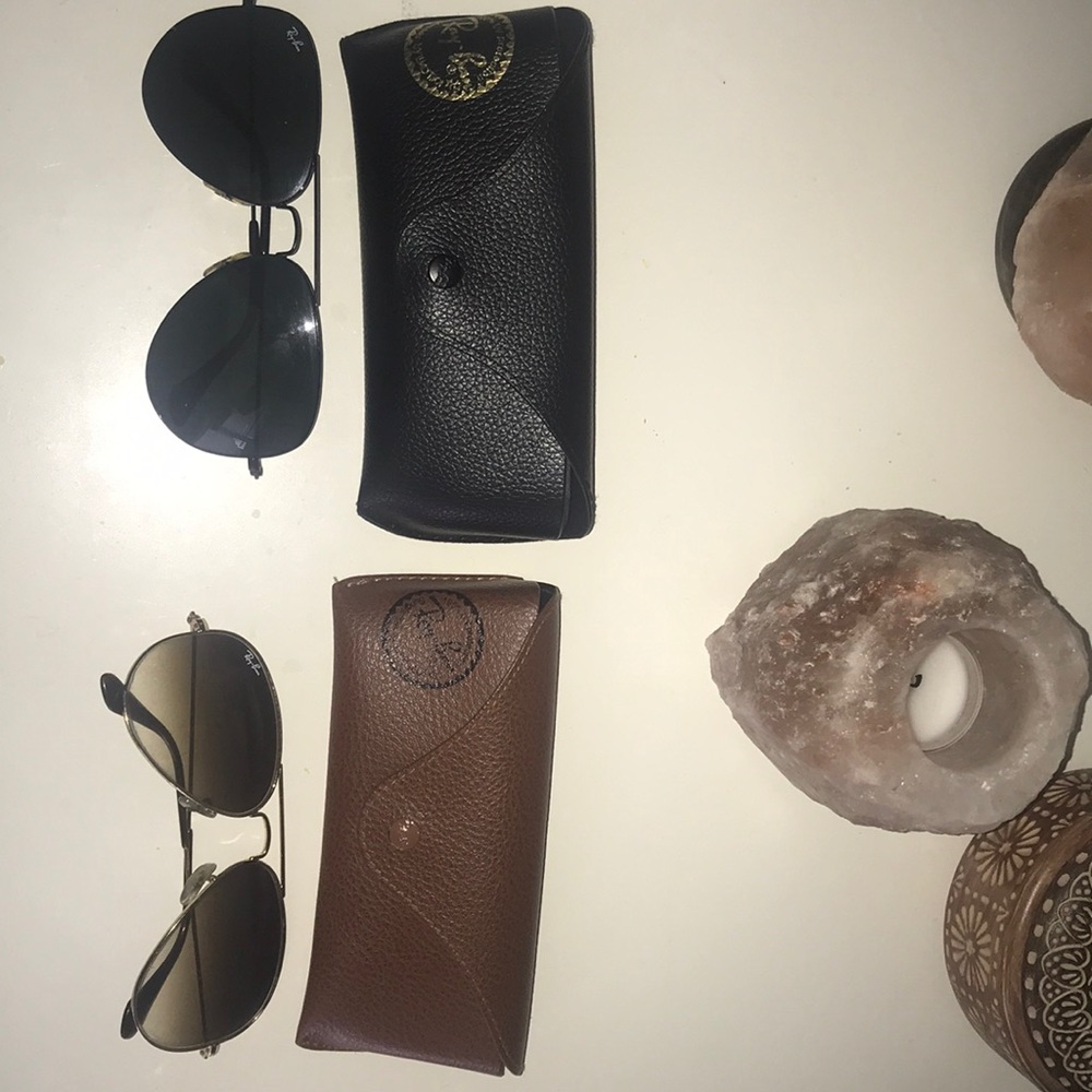 barely worn aviators, EACH ONE 90$